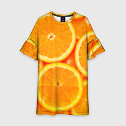 Детское платье 3D Апельсины