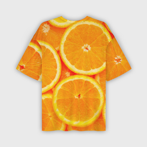Мужская футболка oversize 3D Апельсины, цвет 3D печать - фото 2