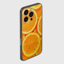 Чехол для iPhone 16 Pro силиконовый с защитой камеры Апельсины - фото 2