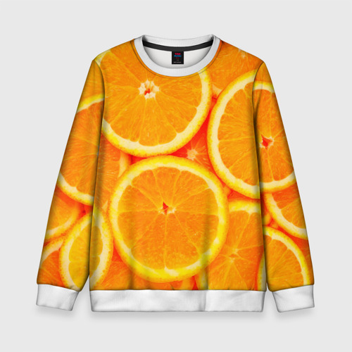 Детский свитшот 3D Апельсины, цвет 3D печать