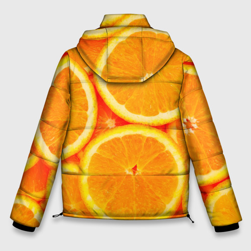 Мужская зимняя куртка 3D Апельсины, цвет красный - фото 2