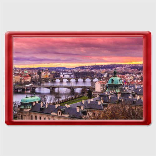 Магнит 45x70 с принтом Прага Чехия, вид спереди №1