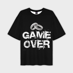 Мужская футболка oversize 3D Game over