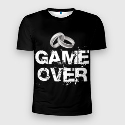 Мужская футболка 3D Slim Game over