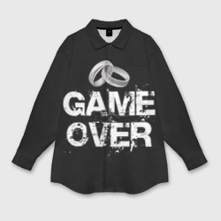 Мужская рубашка oversize 3D Game over