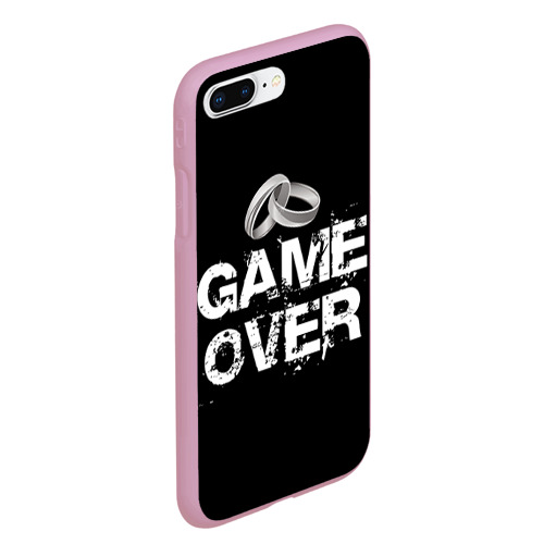 Чехол для iPhone 7Plus/8 Plus матовый Game over, цвет розовый - фото 3