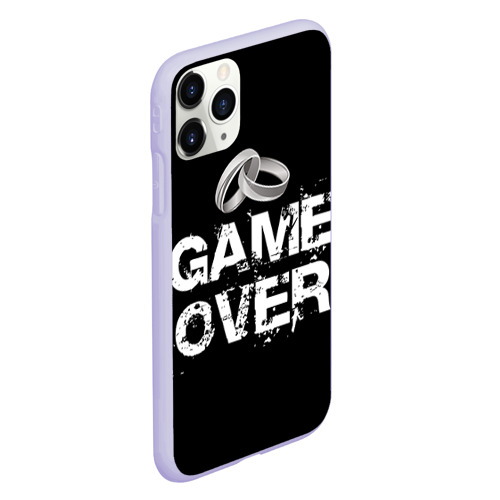 Чехол для iPhone 11 Pro матовый Game over, цвет светло-сиреневый - фото 3