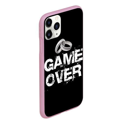Чехол для iPhone 11 Pro Max матовый Game over, цвет розовый - фото 3
