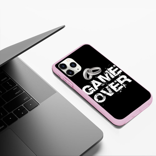 Чехол для iPhone 11 Pro Max матовый Game over, цвет розовый - фото 5