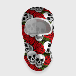 Балаклава 3D Черепа в розах