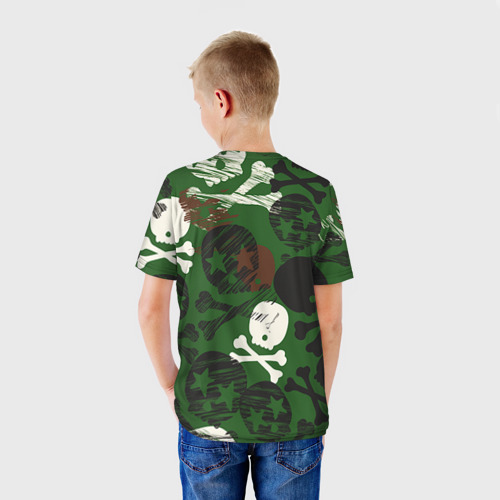 Детская футболка 3D Камуфляж, цвет 3D печать - фото 4