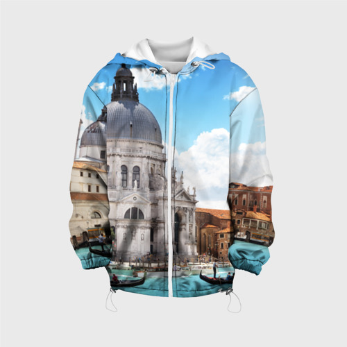 Детская куртка 3D Венеция, цвет белый