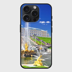 Чехол силиконовый для Apple iPhone 15 Pro Мax матовый Петергоф