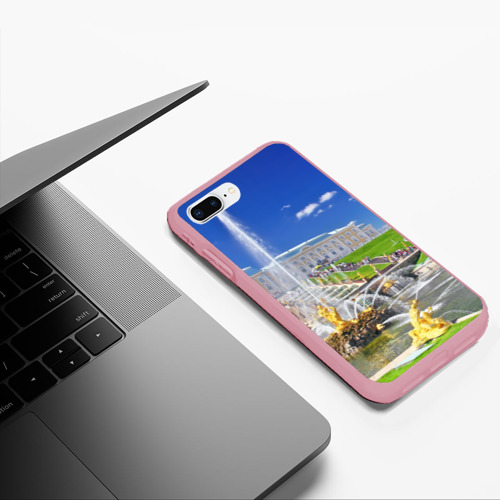 Чехол для iPhone 7Plus/8 Plus матовый Петергоф, цвет баблгам - фото 5
