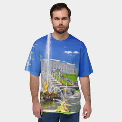 Мужская футболка oversize 3D Петергоф - фото 2