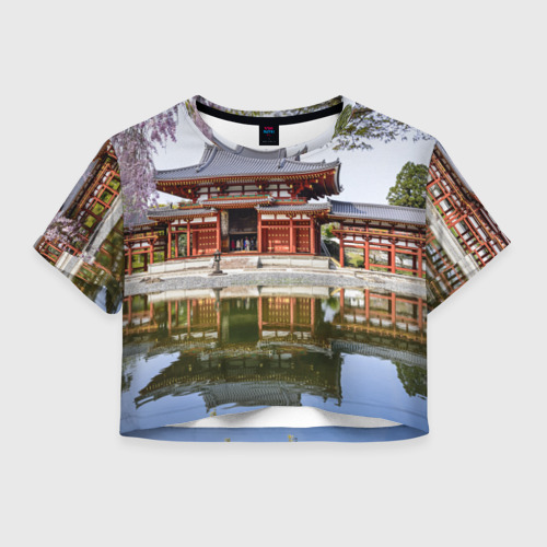 Женская футболка Crop-top 3D Япония, цвет 3D печать