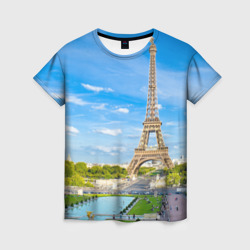 Женская футболка 3D Париж
