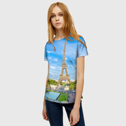 Женская футболка 3D Париж - фото 2