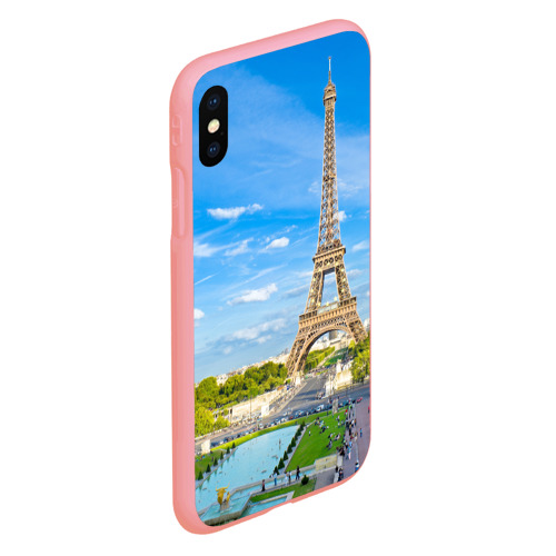 Чехол для iPhone XS Max матовый Париж, цвет баблгам - фото 3
