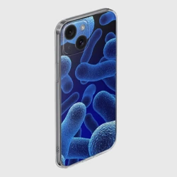 Чехол для iPhone 15 силиконовый с защитой камеры Молекула - фото 2