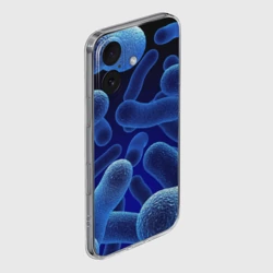 Чехол для iPhone 16 силиконовый с защитой камеры Молекула - фото 2