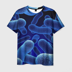 Мужская футболка 3D Молекула