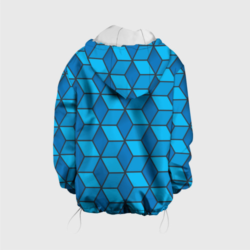 Детская куртка 3D Blue cube, цвет белый - фото 2