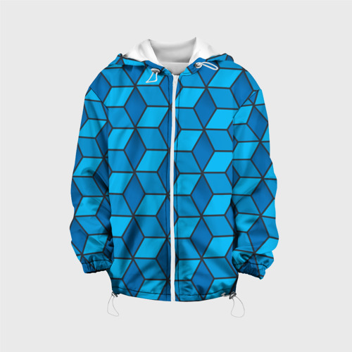 Детская куртка 3D Blue cube, цвет белый