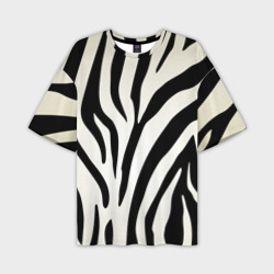 Мужская футболка oversize 3D Раскрас зебры