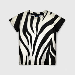 Детская футболка 3D Раскрас зебры