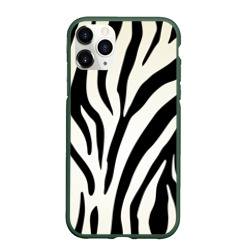 Чехол для iPhone 11 Pro матовый Раскрас зебры