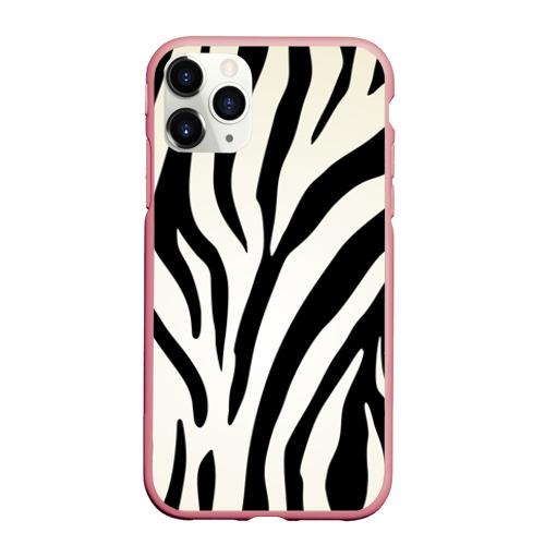 Чехол для iPhone 11 Pro Max матовый Раскрас зебры, цвет баблгам