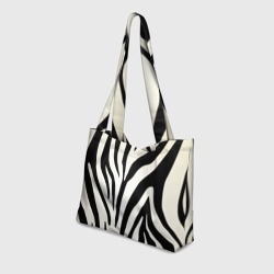 Пляжная сумка 3D Раскрас зебры - фото 2