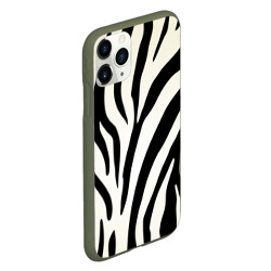 Чехол для iPhone 11 Pro матовый Раскрас зебры - фото 2