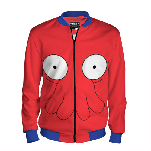 Мужской бомбер 3D Zoidberg, цвет синий