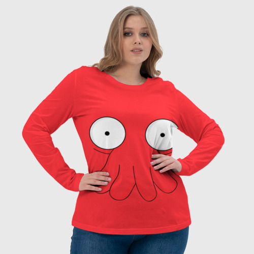 Женский лонгслив 3D Zoidberg, цвет 3D печать - фото 6