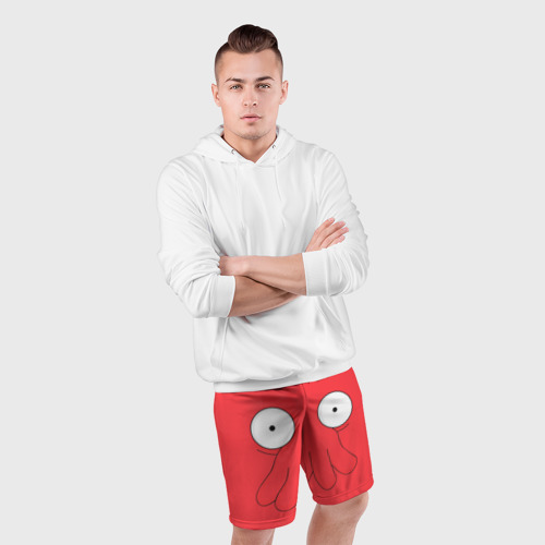 Мужские шорты спортивные с принтом Zoidberg, фото #4