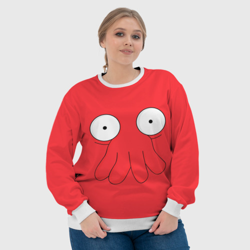 Женский свитшот 3D Zoidberg, цвет 3D печать - фото 6