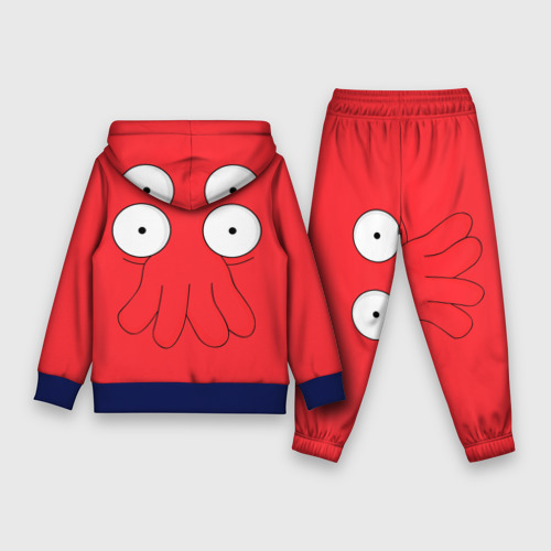 Детский костюм с толстовкой 3D Zoidberg, цвет синий - фото 2