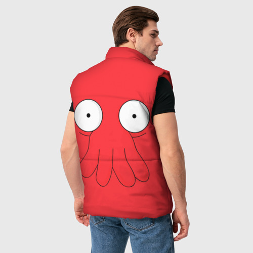 Мужской жилет утепленный 3D Zoidberg, цвет красный - фото 4