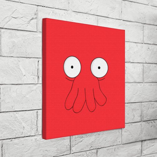 Холст квадратный Zoidberg, цвет 3D печать - фото 3