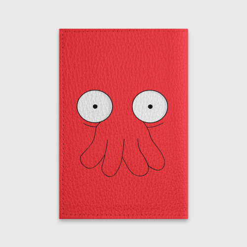 Обложка для паспорта матовая кожа Zoidberg, цвет черный - фото 2