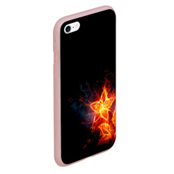 Чехол для iPhone 6/6S матовый Огненный цветок - фото 2