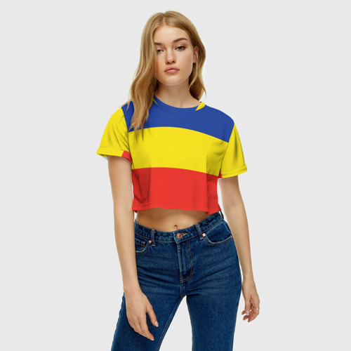 Женская футболка Crop-top 3D Ростовская область - фото 4