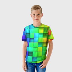 Детская футболка 3D Кубики - фото 2