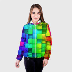 Женская куртка 3D Кубики - фото 2