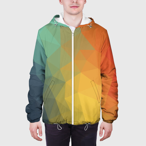 Мужская куртка 3D Красочная текстура, цвет 3D печать - фото 4