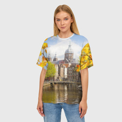 Женская футболка oversize 3D Amsterdam - фото 2
