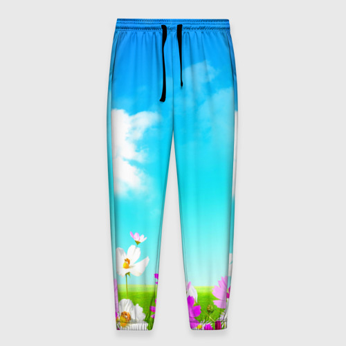 Мужские брюки 3D Цветы, цвет 3D печать