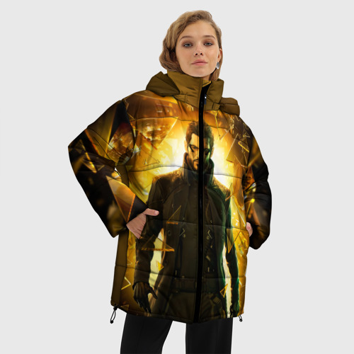 Женская зимняя куртка Oversize Deus Ex, цвет красный - фото 3